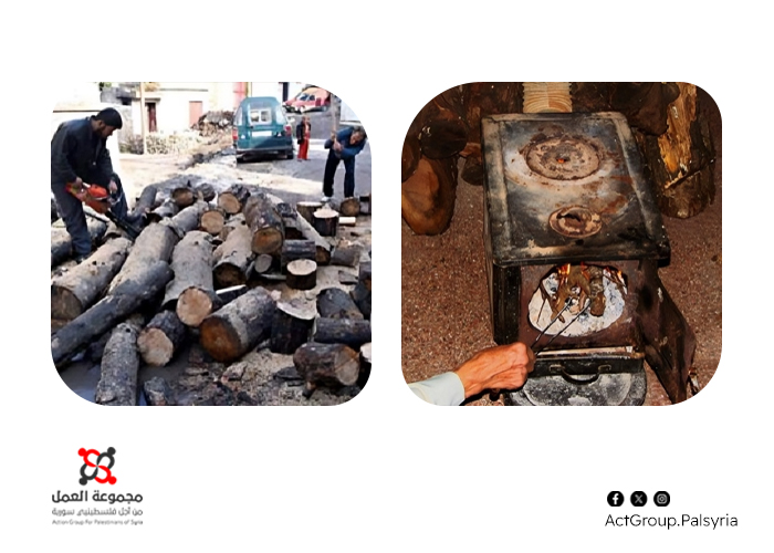 ارتفاع أسعار المازوت والحطب يزيد معاناة اللاجئين في مخيم خان الشيح