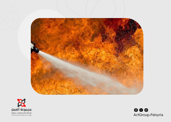 حريق في منزل بمخيم جرمانا يودي بحياة شاب ويخلف أضراراً مادية