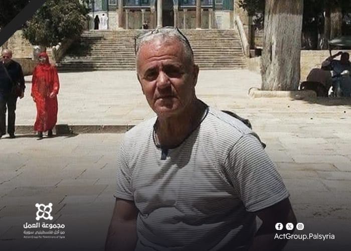 ارتقاء أحد أبناء مخيم اليرموك في قصف إسرائيلي على غزة