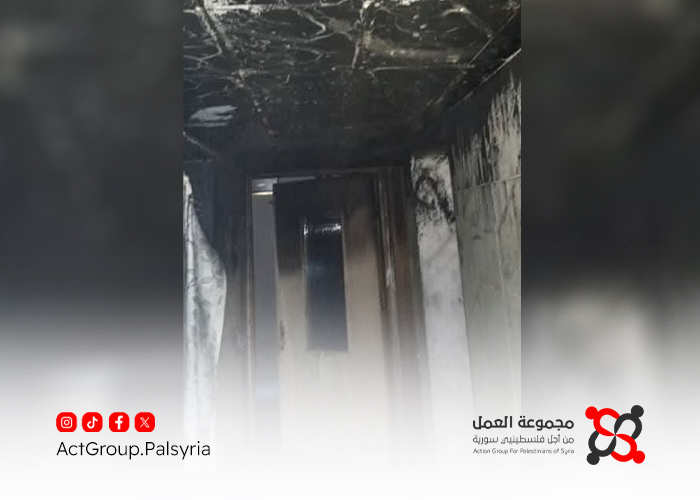 حريق في مخيم خان دنون يتسبب بأضرار مادية وحالات اختناق