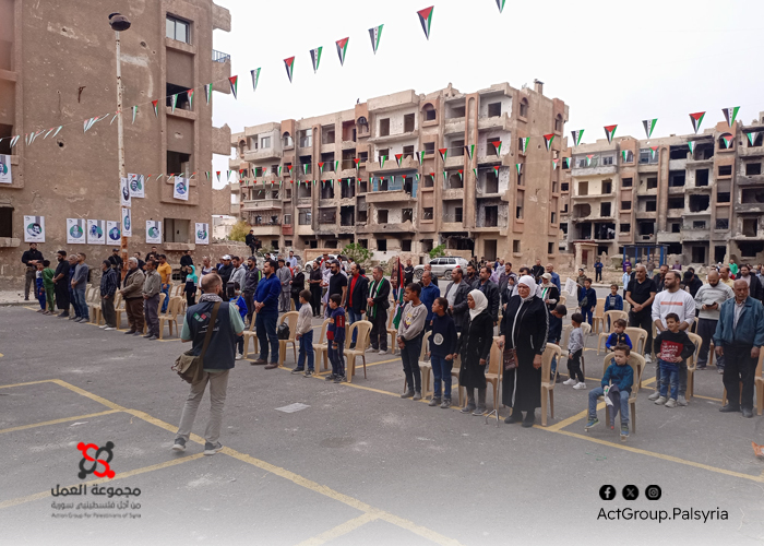 نشطاء مخيم اليرموك يحيون ذكرى الثورة وسط ذكريات الحصار وألم الفقد 