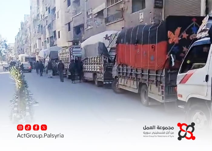 قافلة جديدة من المهجرين تعود إلى مخيم اليرموك