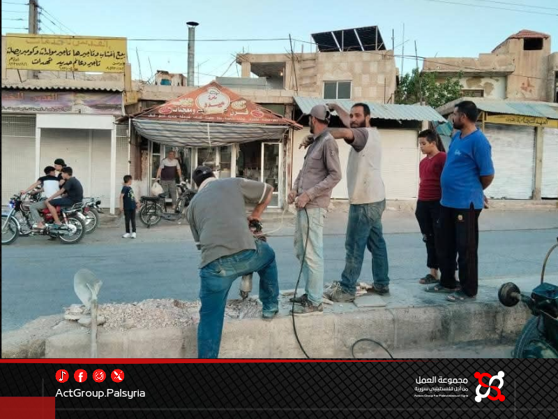 مخيم خان الشيح.. إطلاق مبادرة لإنارة الشارع العام