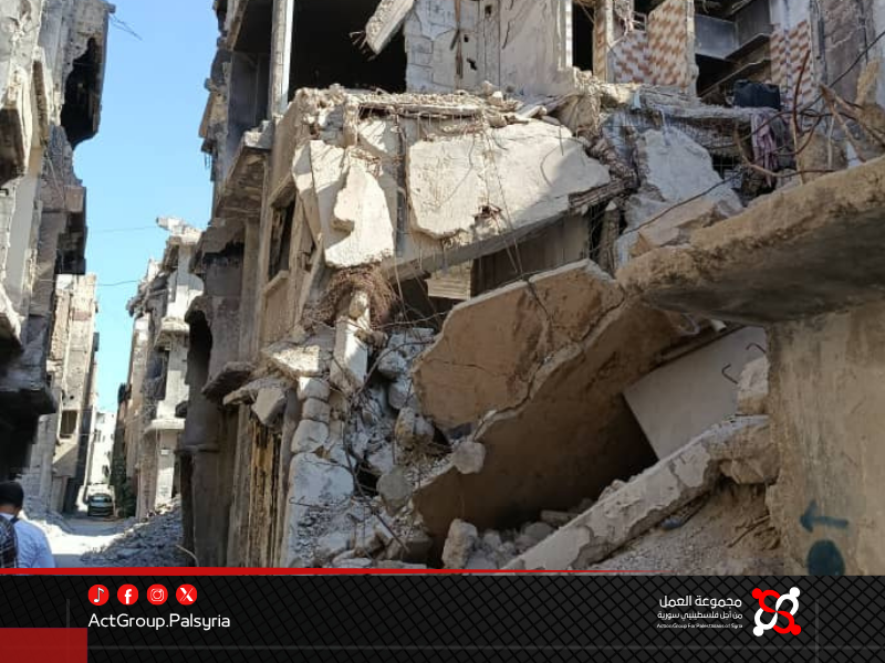 مخيم اليرموك . الأهالي ينتظرون الخدمات. والمنظمات الدولية تملأ فراغ المحافظة