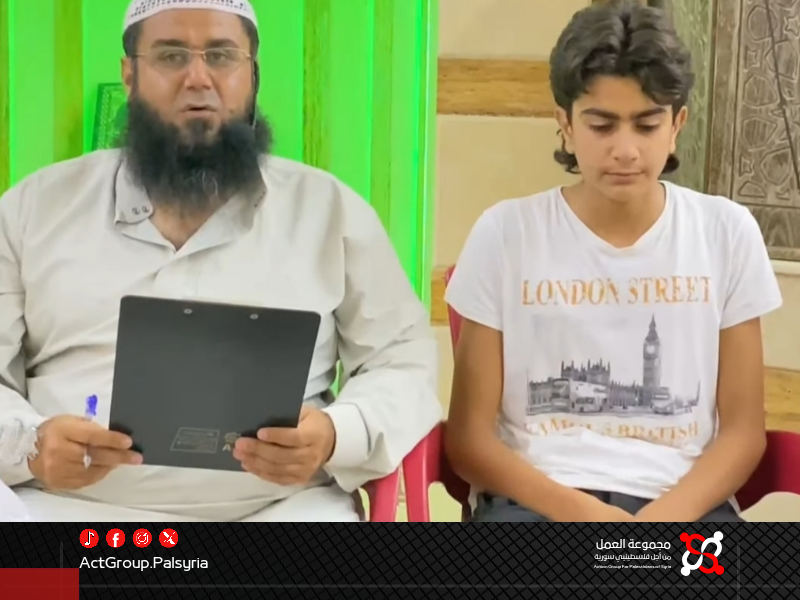 مبادرة الطفل كرم لدعم غزة تنطلق من مخيم خان الشيح وتتوسع لعدة بلدات بريف دمشق