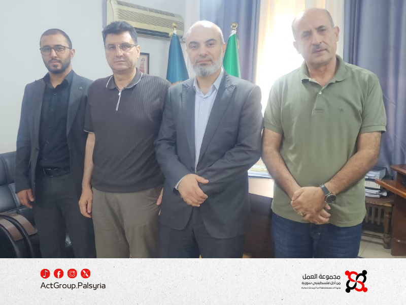 دمشق.. لقاء مشترك بين مجموعة العمل وهيئة اللاجئين الفلسطينيين لتعزيز التعاون