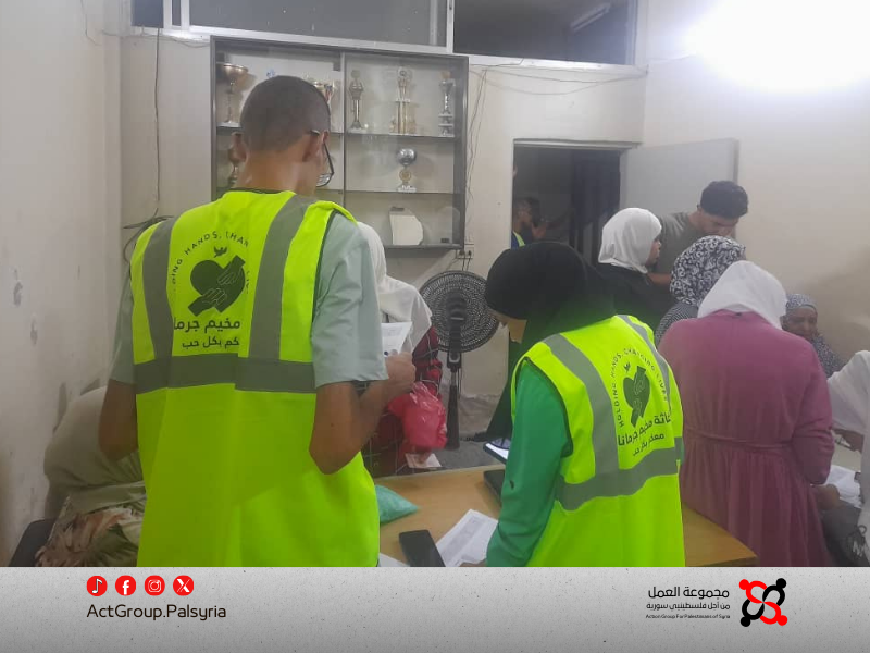 مخيم جرمانا. مبادرة خيرية توزع 800 حصة من اللحم على الأسر المحتاجة