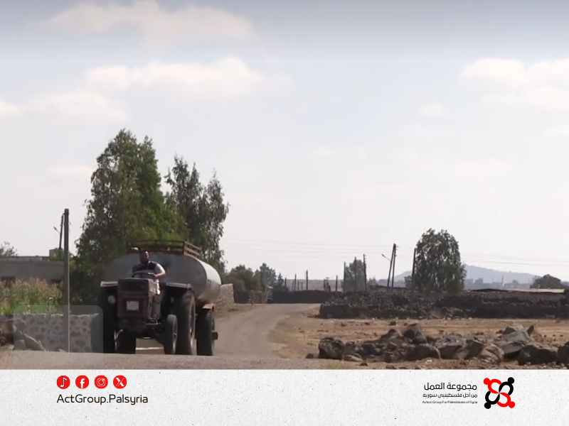 فلسطينيو قرية المسريتية على خط الاشتباك في حوض اليرموك بدرعا