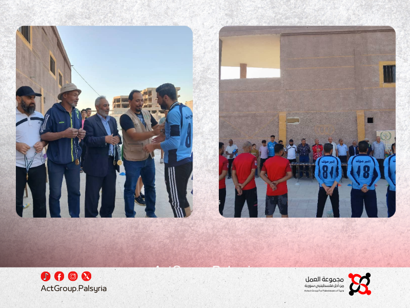 مباراة ودية في مخيم اليرموك تعيد الأضواء إلى المدينة الرياضية