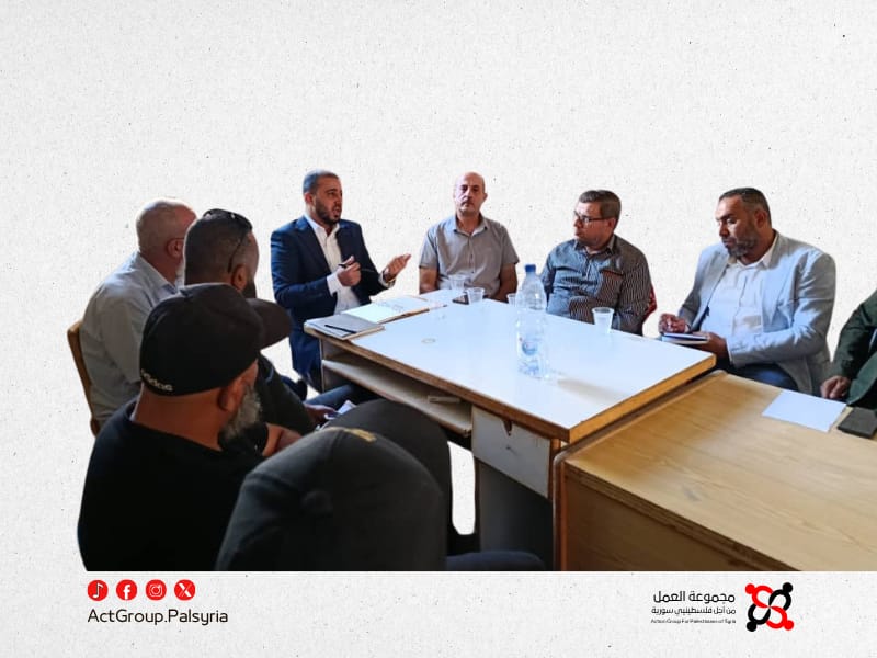 جنوب سورية. اجتماع في مخيم درعا يبحث تعزيز الخدمات ودعم الفلسطينيين