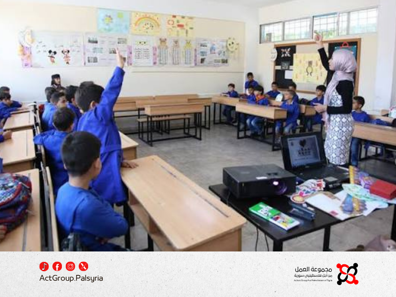 مخيم الحسينية. نقص في الكوادر التعليمية بمدارس الأونروا