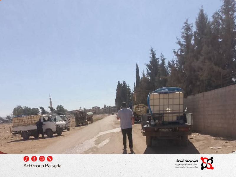 مخيم خان دنون أزمة مياه خانقة والأهالي يطالبون بحلول مستدامة