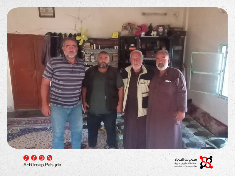 لجنة التنمية في درعا تزور الفلسطينيين في قرية تسيل