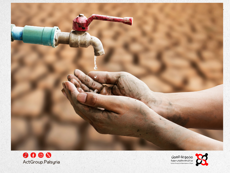 جفاف الآبار يعمق معاناة سكان مخيم خان الشيح