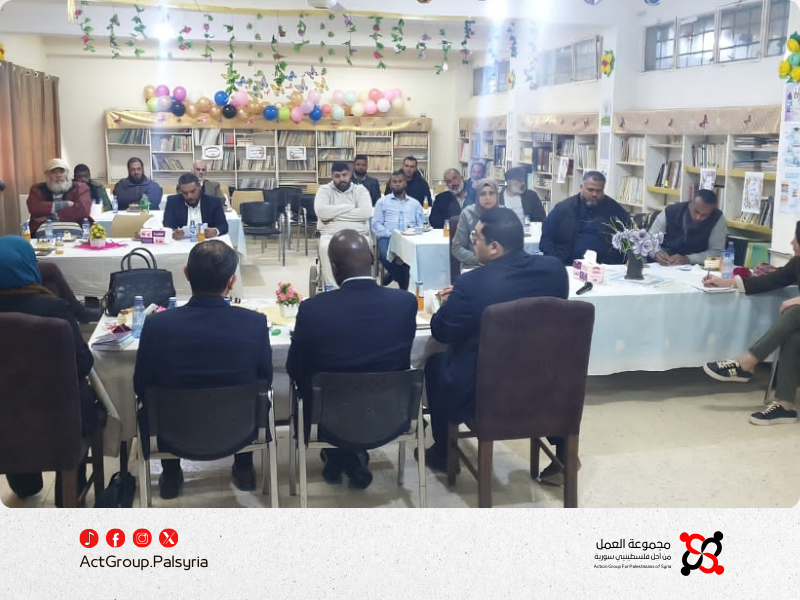 درعا.لجنة التنمية تناقش ملفات خدمية مع مدير الأونروا في سوريا