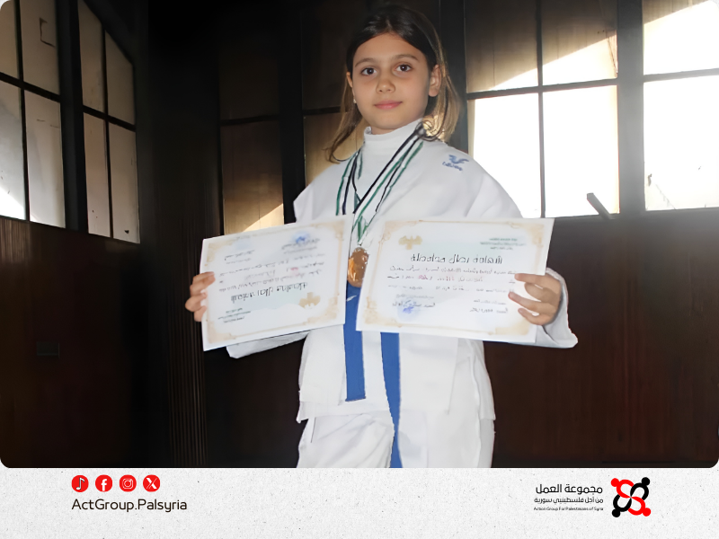 تتويج مزدوج للبطلة الفلسطينية ليلى خالد مقبل في بطولة الكاراتيه شوتوكان باللاذقية