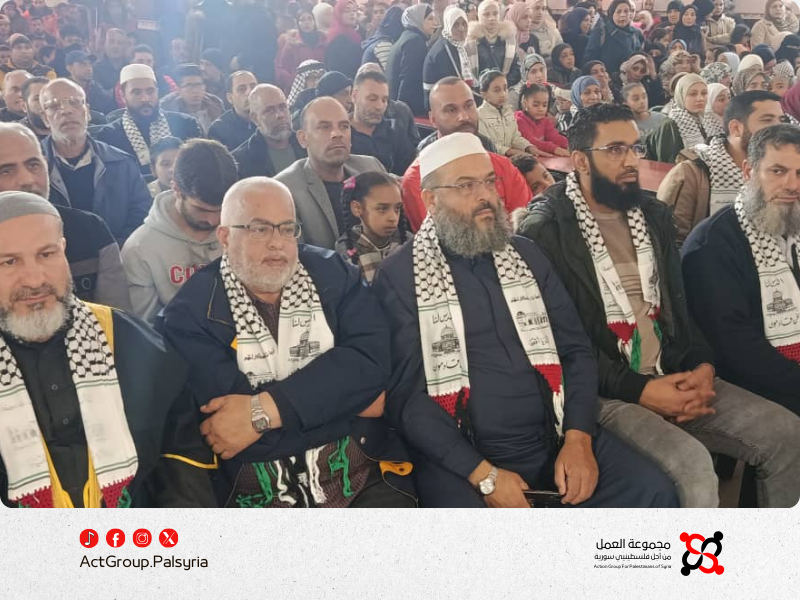 أهالي مخيم خان دنون يحيون الذكرى الأولى لسقوط النظام