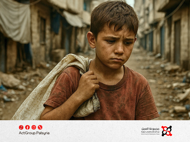 الطفولة الضائعة في مخيمات اللجوء الفلسطيني في سوريا