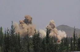 تجدد الغارات الجوية على أطراف مخيم خان الشيح 