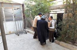 الخيرية‬ توزع سلل غذائية على العائلات الفلسطينية القاطنة بمنطقة ركن الدين في دمشق 