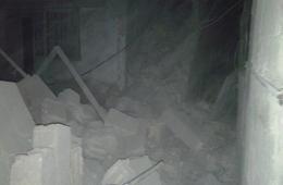 جرحى مدنيون جراء القصف على مخيم خان الشيح 