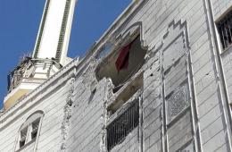 قصف يستهدف جامع الهدى في مخيم خان الشيح يسفر عن وقوع ١٠ إصابات بينهم نساء وأطفال