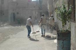 جفرا تستمر بتقديم خدماتها للعائلات النازحة من مخيم اليرموك 