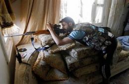 إصابة شيخ جامع عبد القادر الحسيني برصاص قناص في اليرموك 