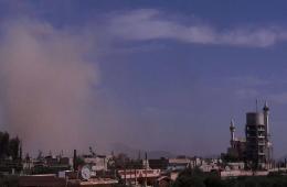 قصف واشتباكات عنيفة تدور بمحيط مخيم خان الشيح بريف دمشق 