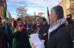 وقفة تضامنية مع مخيم خان الشيح في مدينة هلنسنبوري السويدية 