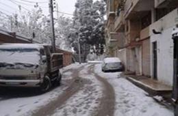 انخفاض درجات الحرارة يفاقم معاناة فلسطينيي سورية في سورية ولبنان 