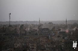 قصف أحياء تقطنها عائلات فلسطينية في درعا 