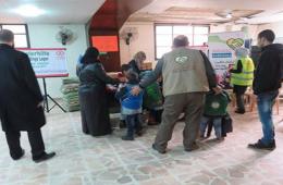 اختتام حملة ( معاً لشتاء دافئ 5) لمساعدة فلسطينيي سورية في لبنان