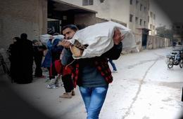 هيئة فلسطين الخيرية جنوب دمشق تنهي حملتها شتاءكم دافئ لعام 2017 