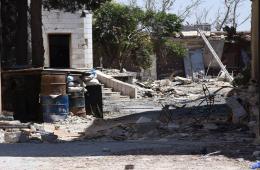 استهداف مخيم الوافدين بالقذائف الصاروخية