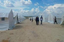 مهجرو جنوب دمشق إلى الشمال السوري يوجهون نداء للمنظمات الإنسانية لإغاثتهم والتخفيف من معاناتهم 