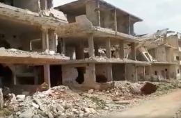 تحت القصف...موجة نزوح كبيرة للعائلات من مخيم درعا جنوب سورية