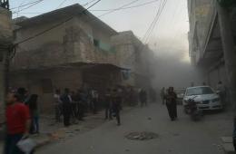 قصف صاروخي يطال مخيم النيرب يوقع عدد من الضحايا والجرحى