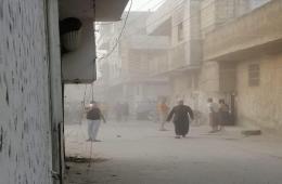 بينهم أربعة أطفال.. (9) مدنيين ضحايا قصف صاروخي استهدف مخيم النيرب 