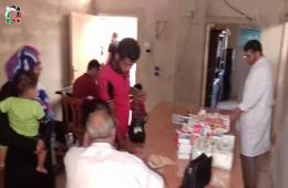 يوم طبي مجاني لسكان مخيم درعا جنوب سورية 