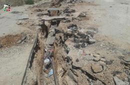 البدء بأعمال صيانة شبكة الكهرباء في مخيم درعا 