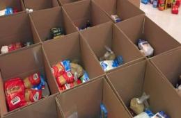 توزيع 100 سلة غذائية على عدد من العائلات الفلسطينية السورية في لبنان 