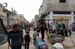 لأول مرة منذ سنوات.. أطفال مخيم درعا يعيشون فرحة العيد