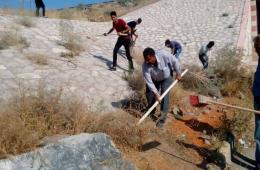 حملـة نظافـة وتشجيـر في مخيم الرمدان 