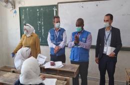 مدير شؤون الأونروا في سورية يقوم بجولة تفقدية لمخيم خان دنون 