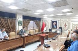 وفد من مخيم درعا يزور المحافظة لتحسين الواقع الخدمي في المخيم