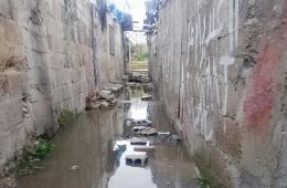 مخيّم جرمانا يشتكي من مشكلة الصرف الصحي 