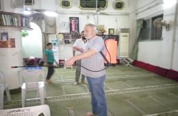 لمواجهة كورونا.. حملة تعقيم وتطهير لمسجد القدس في مخيم درعا 