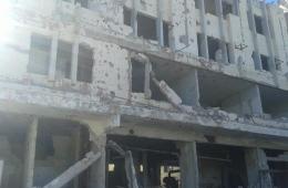 تعزيل وتنظيف المخبز الاحتياطي بمخيم درعا لإعادة تاهيله