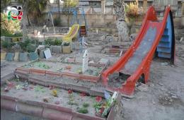 شاهد: مخيم درعا.. يوم احتضنت حديقة الأطفال جثامينهم 